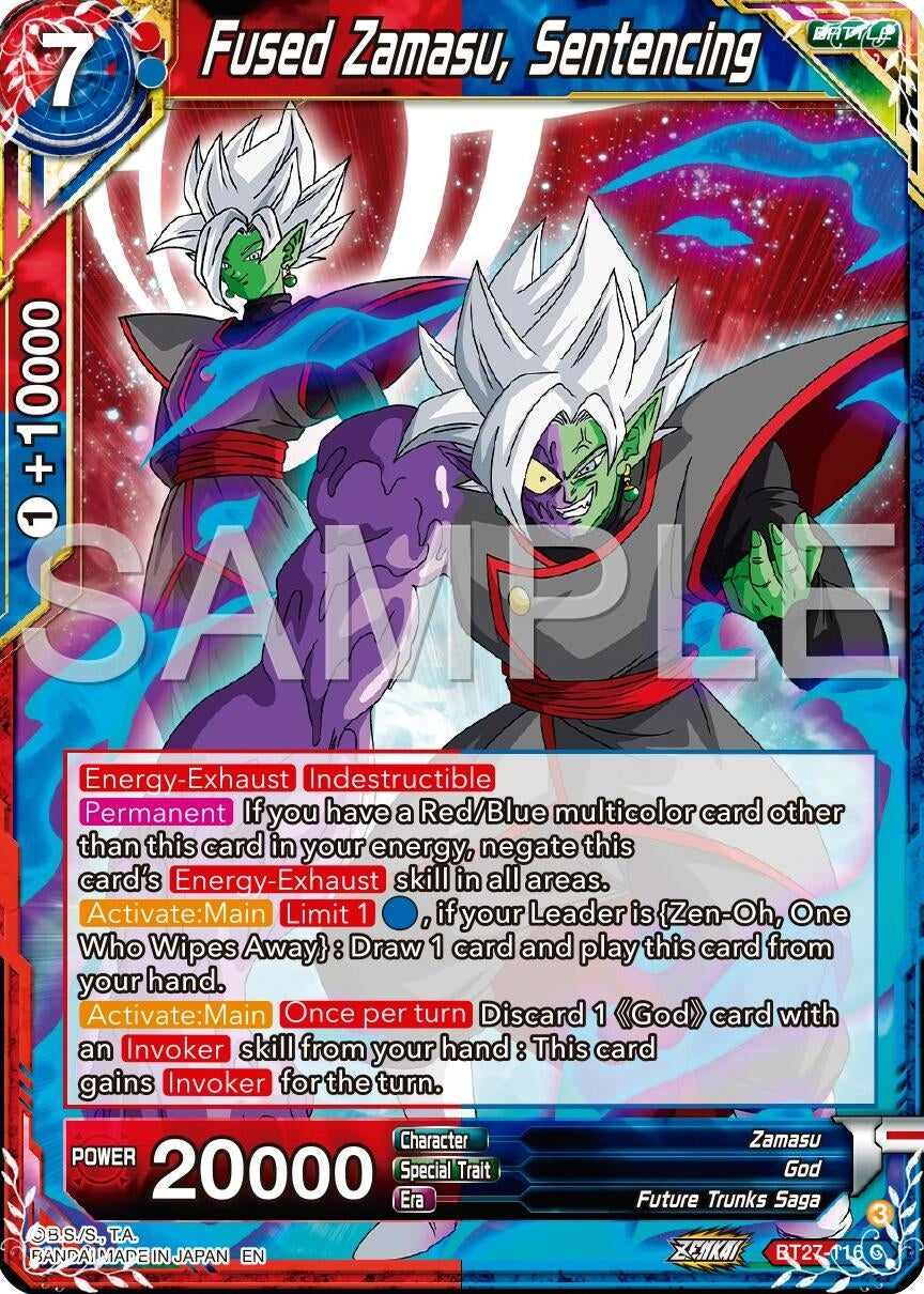 Image for Fused Zamasu, Sentencing (History of Z) (BT27-116) - Dragon Ball Super: Masters