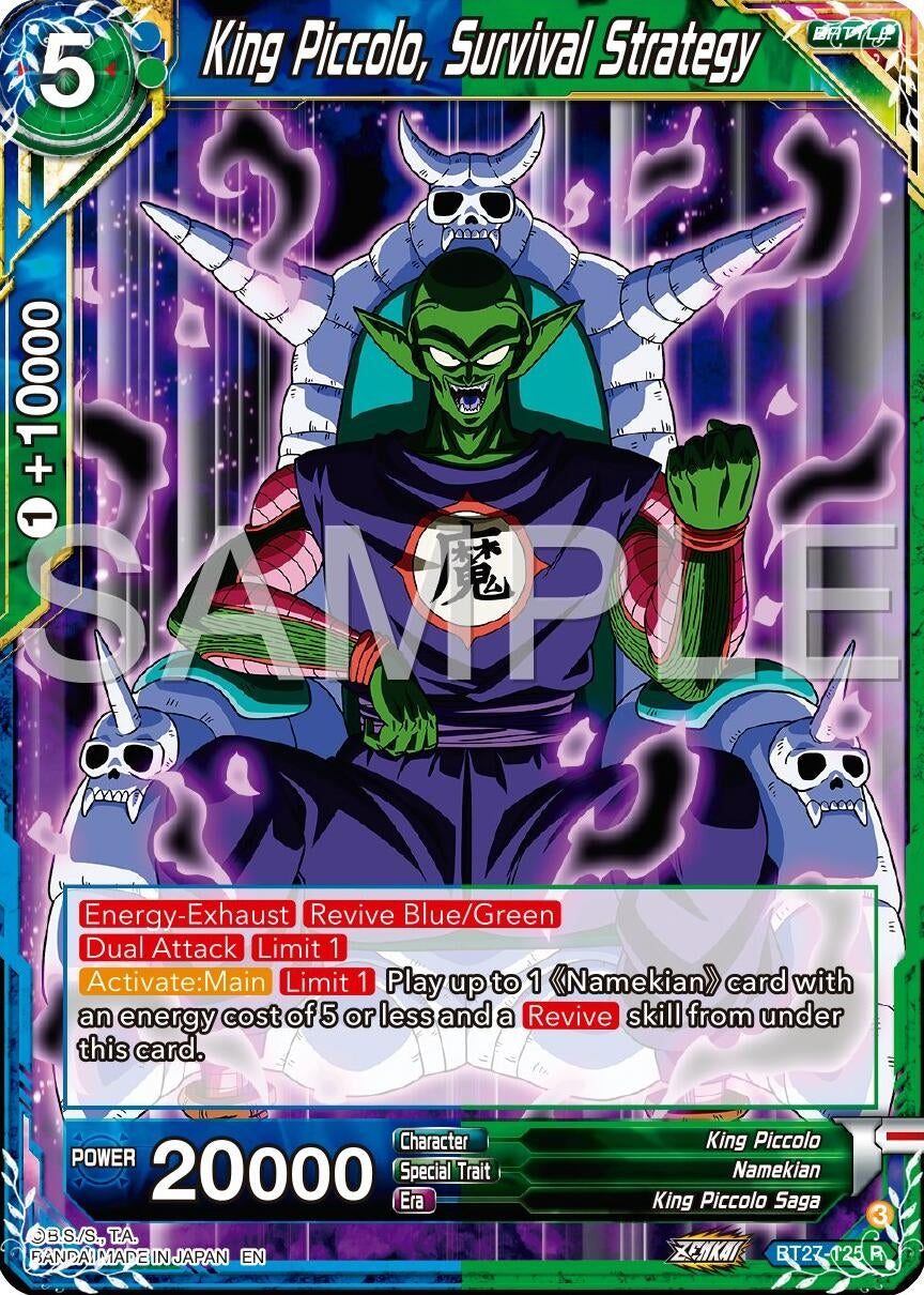 Image for King Piccolo, Survival Strategy (History of Z) (BT27-125) - Dragon Ball Super: Masters