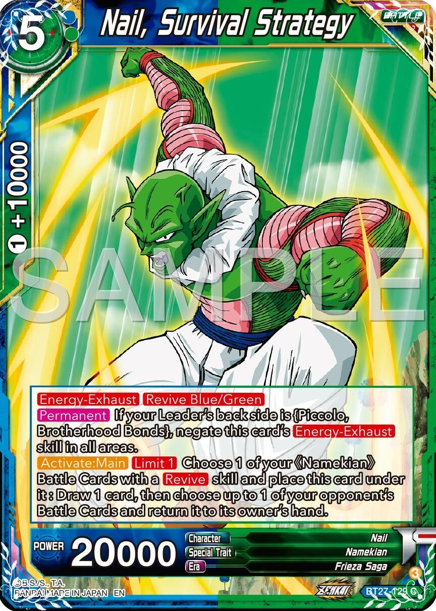 Image for Nail, Survival Strategy (History of Z) (BT27-129) - Dragon Ball Super: Masters
