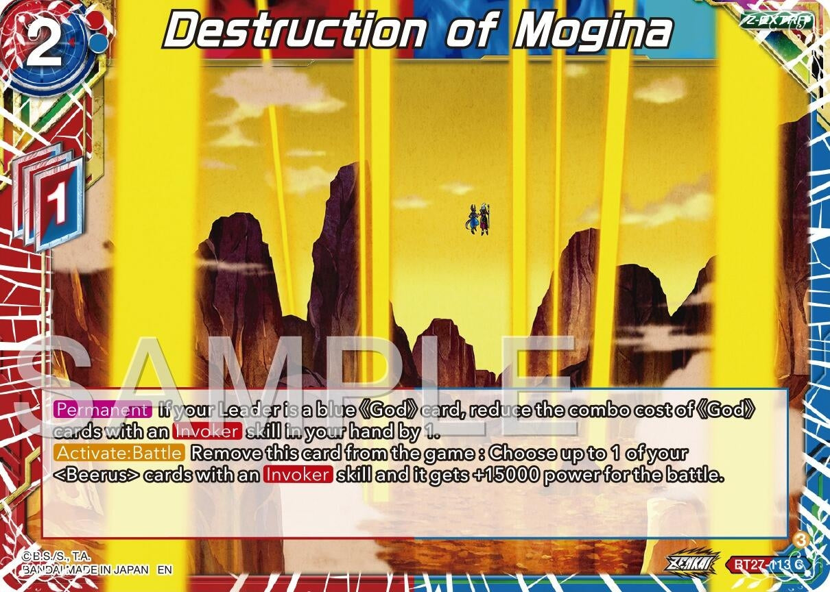 Image for Destruction of Mogina (History of Z) (BT27-113) - Dragon Ball Super: Masters