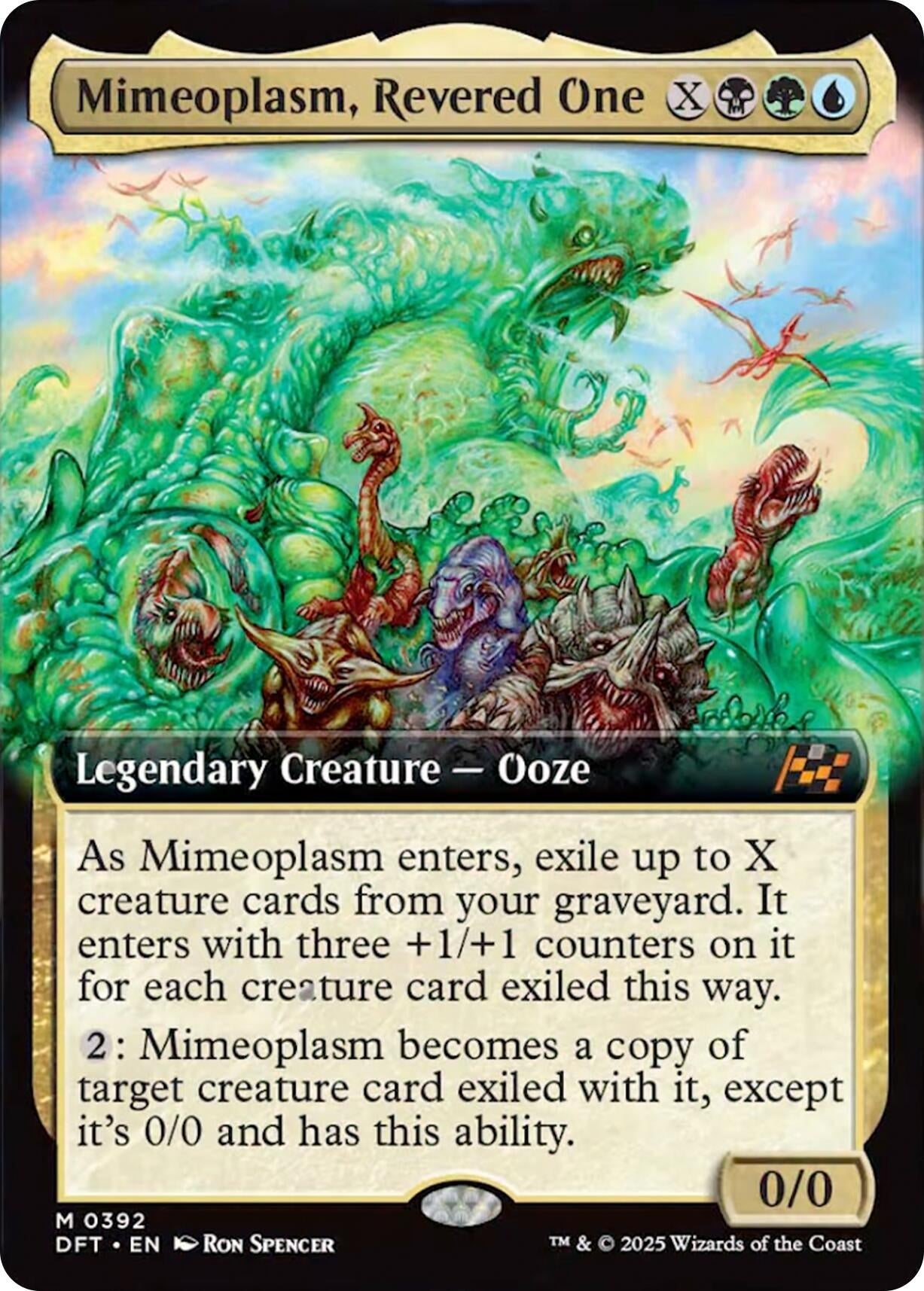 Image for Mimeoplasm, Revered One (Extended Art) (Aetherdrift) (392) - Magic: The Gathering