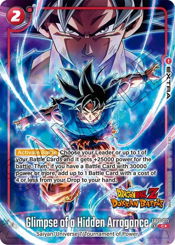 Image for Glimpse of a Hidden Arrogance (Dragon Ball Z Dokkan Battle Alternate Art) (Blazing Aura Alternate Art Reprints) (FB02-035) - Dragon Ball Super: Fusion World