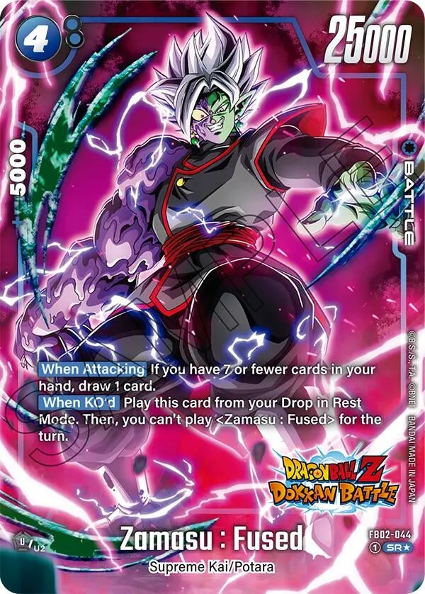 Image for Zamasu : Fused - FB02-044 (Dragon Ball Z Dokkan Battle Alternate Art) (Blazing Aura Alternate Art Reprints) (FB02-044) - Dragon Ball Super: Fusion World