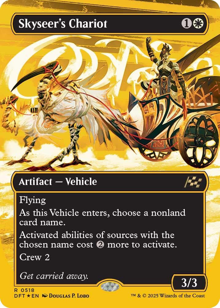 Image for Skyseer's Chariot (Borderless) (First-Place Foil) (Aetherdrift) (518) - Magic: The Gathering
