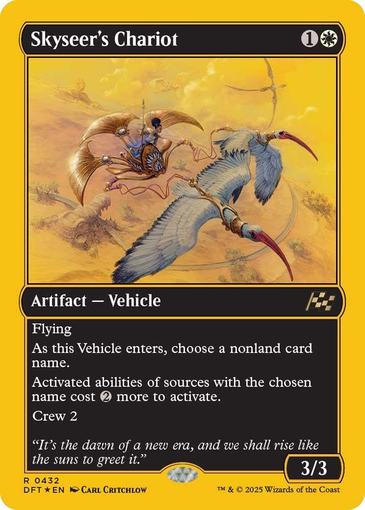 Image for Skyseer's Chariot (First-Place Foil) (Aetherdrift) (432) - Magic: The Gathering