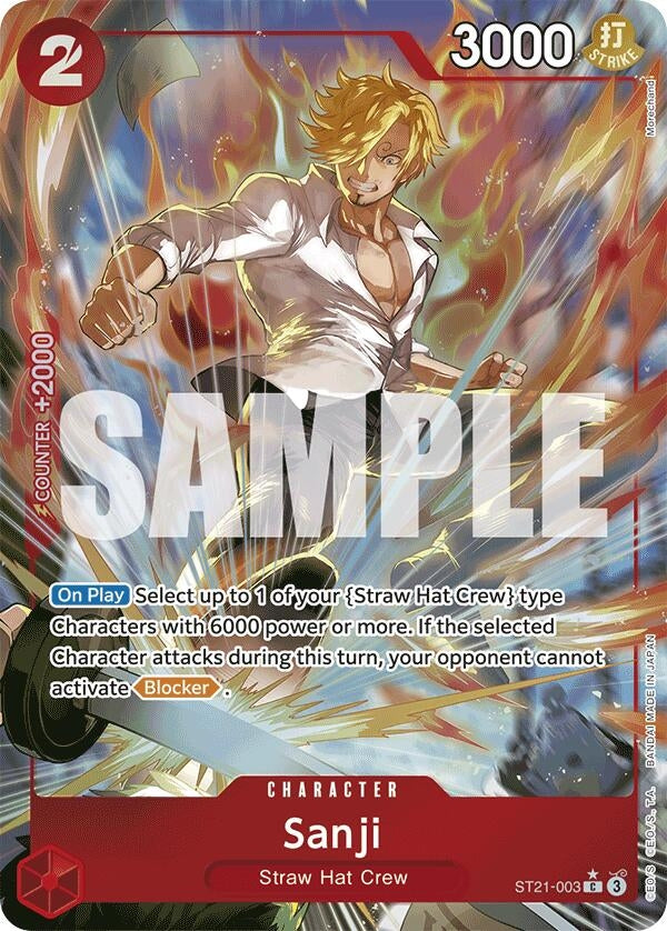Image for Sanji (Parallel) (Starter Deck EX: Gear 5) (ST21-003) - One Piece Card Game