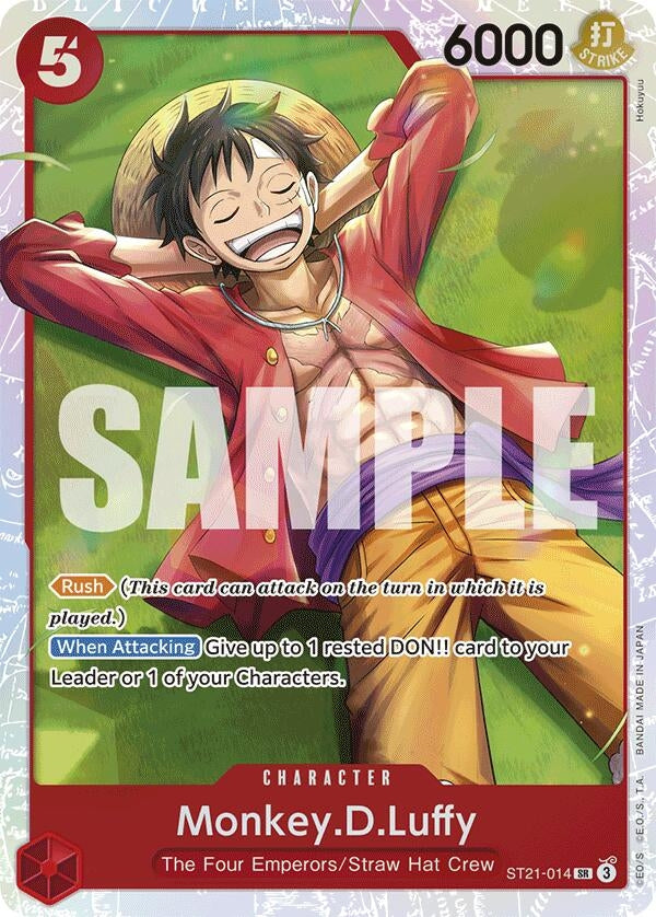 Image for Monkey.D.Luffy (014) (Starter Deck EX: Gear 5) (ST21-014) - One Piece Card Game