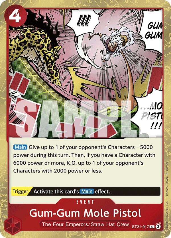 Image for Gum-Gum Mole Pistol (Starter Deck EX: Gear 5) (ST21-017) - One Piece Card Game
