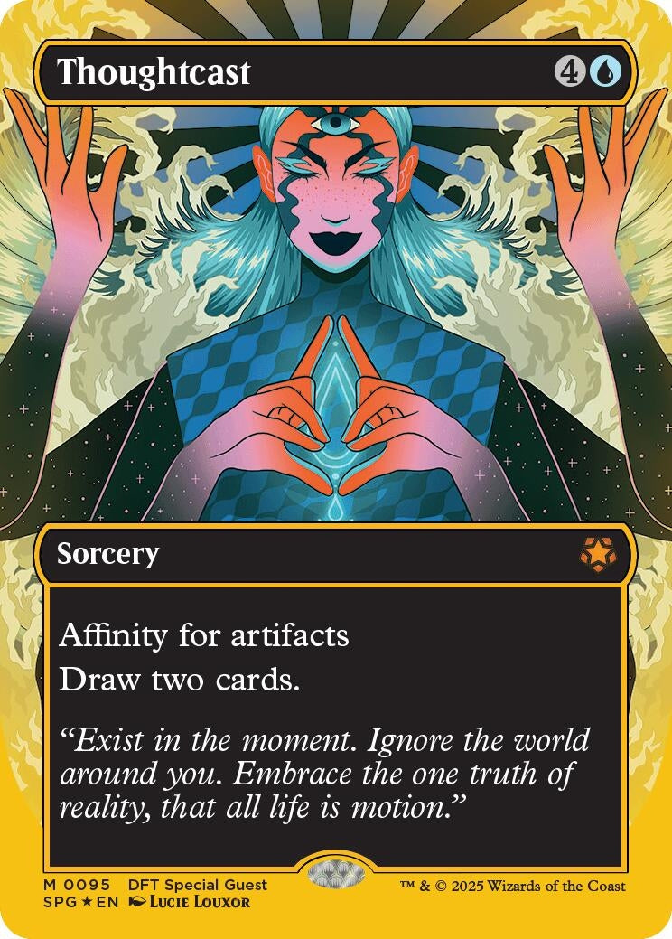 Image for Thoughtcast (Borderless) (First-Place Foil) (Special Guests) (95) - Magic: The Gathering