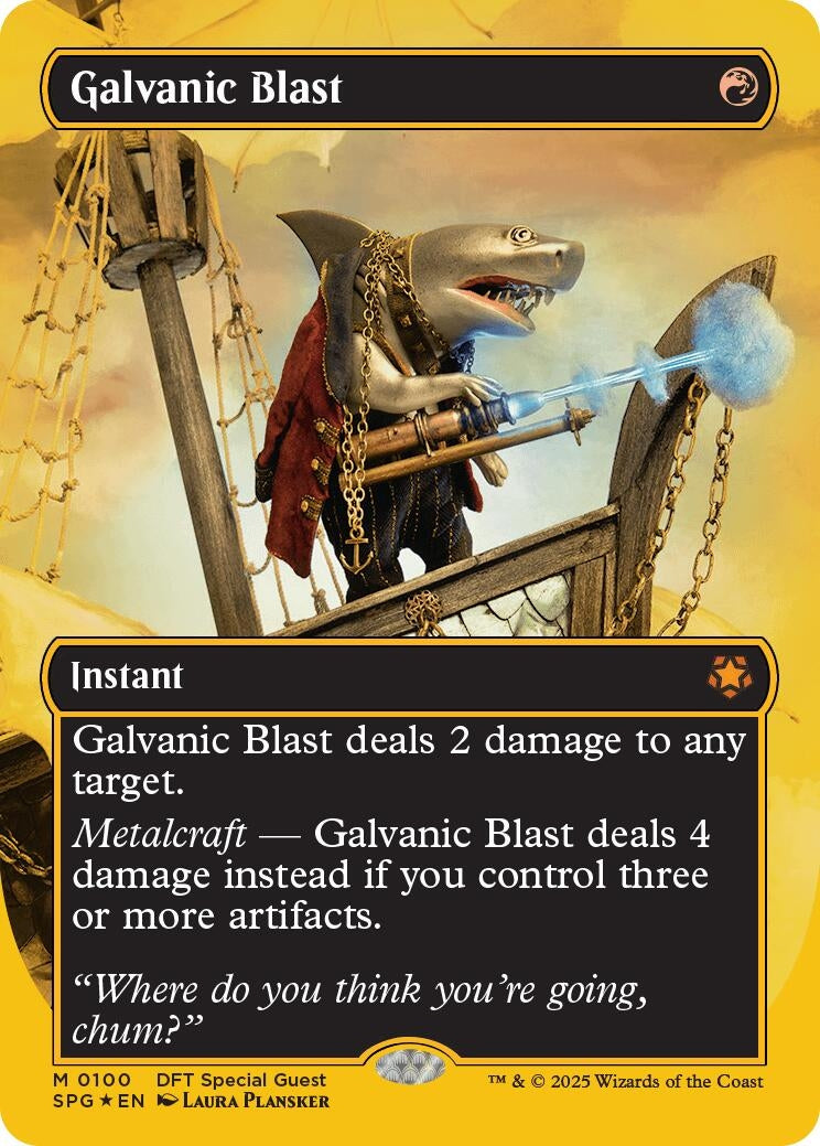 Image for Galvanic Blast (Borderless) (First-Place Foil) (Special Guests) (100) - Magic: The Gathering