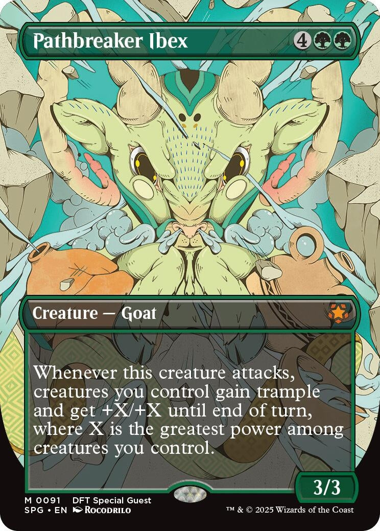 Image for Pathbreaker Ibex (Borderless) (Special Guests) (91) - Magic: The Gathering