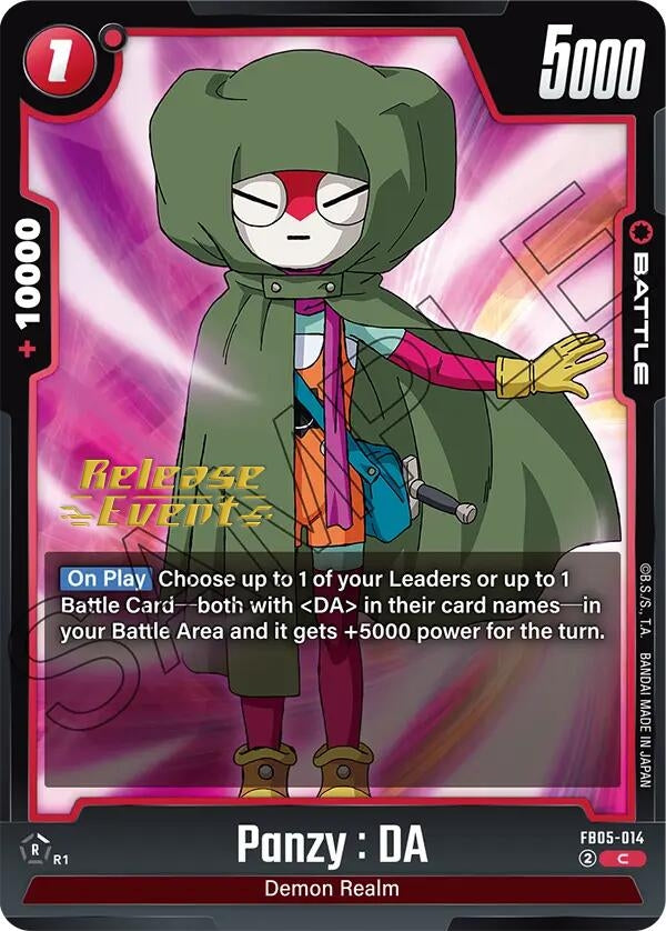 Image for Panzy : DA - FB05-014 (New Adventure Release Event Cards) (FB05-014) - Dragon Ball Super: Fusion World