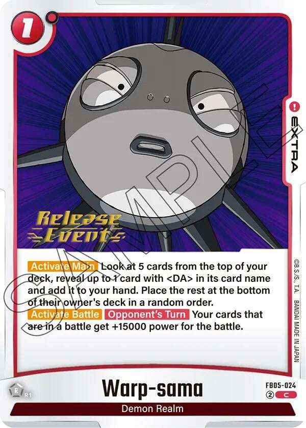 Image for Warp-sama (New Adventure Release Event Cards) (FB05-024) - Dragon Ball Super: Fusion World