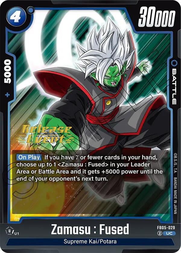 Image for Zamasu : Fused (New Adventure Release Event Cards) (FB05-029) - Dragon Ball Super: Fusion World