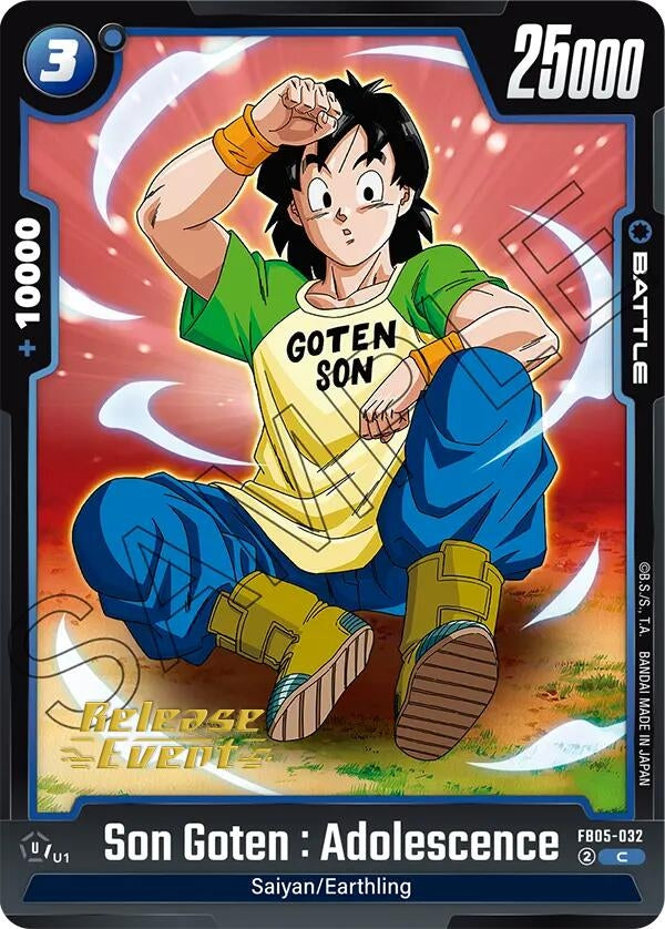 Image for Son Goten : Adolescence (New Adventure Release Event Cards) (FB05-032) - Dragon Ball Super: Fusion World