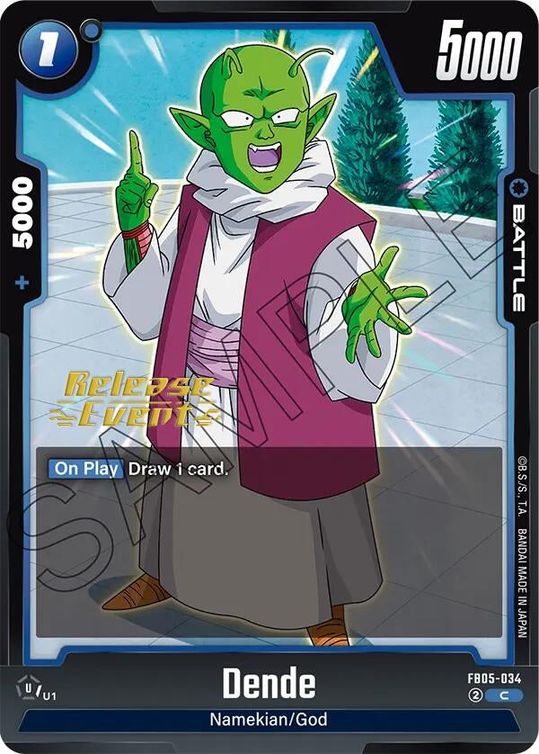 Image for Dende - FB05-034 (New Adventure Release Event Cards) (FB05-034) - Dragon Ball Super: Fusion World