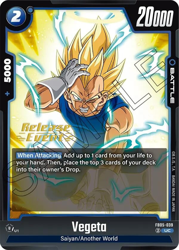Image for Vegeta - FB05-039 (New Adventure Release Event Cards) (FB05-039) - Dragon Ball Super: Fusion World
