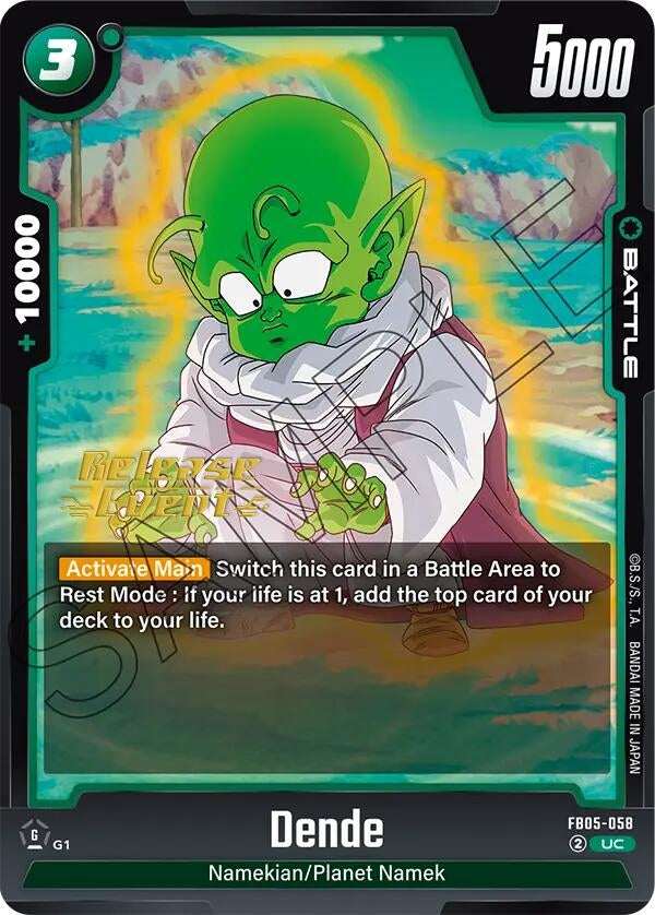 Image for Dende - FB05-058 (New Adventure Release Event Cards) (FB05-058) - Dragon Ball Super: Fusion World