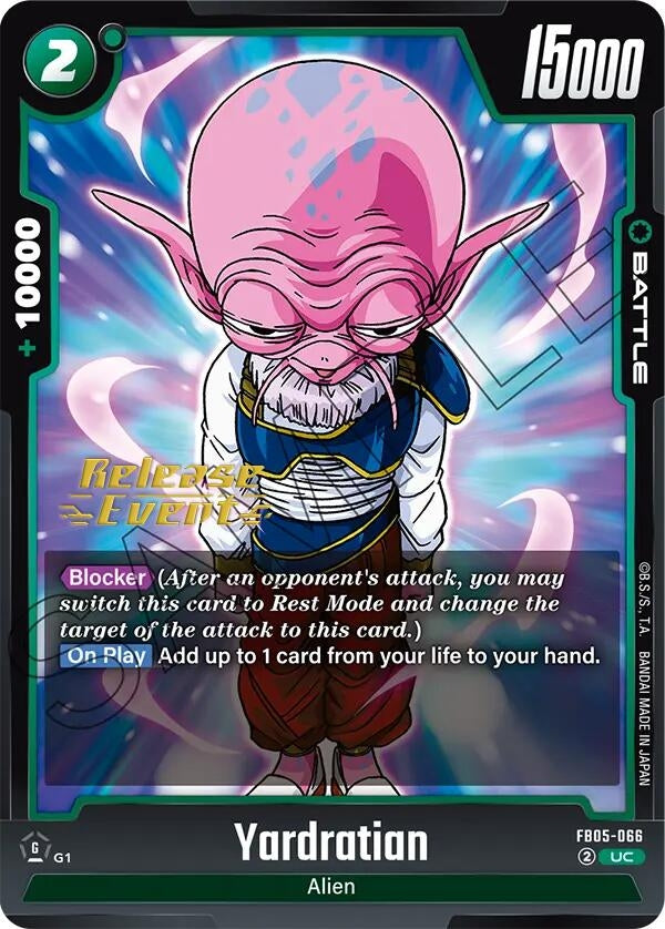 Image for Yardratian (New Adventure Release Event Cards) (FB05-066) - Dragon Ball Super: Fusion World
