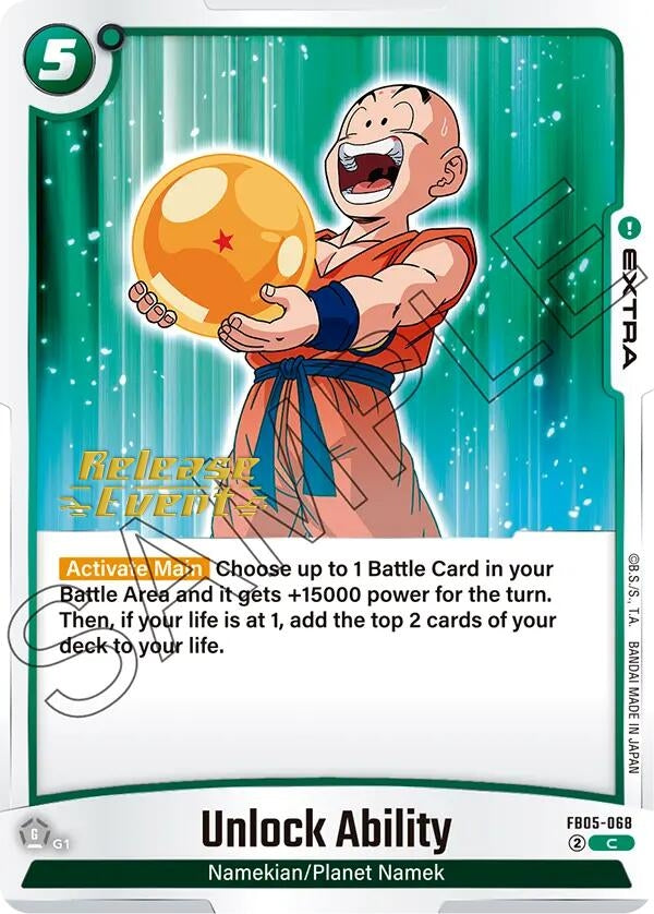 Image for Unlock Ability (New Adventure Release Event Cards) (FB05-068) - Dragon Ball Super: Fusion World