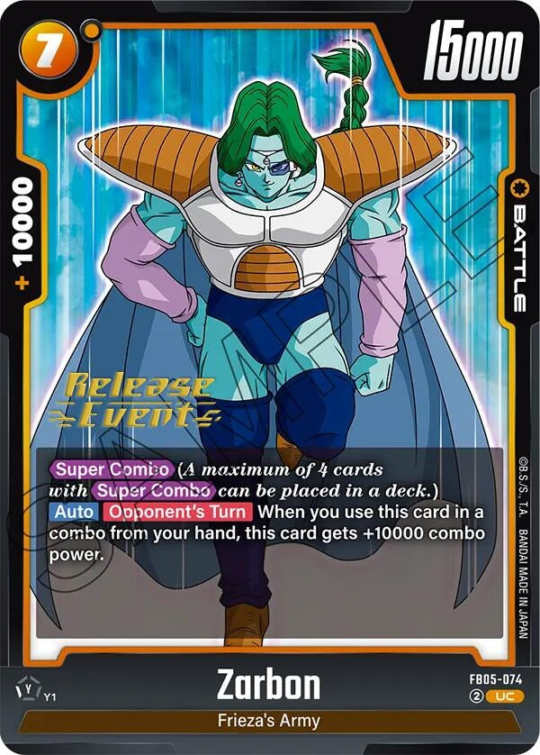 Image for Zarbon (New Adventure Release Event Cards) (FB05-074) - Dragon Ball Super: Fusion World