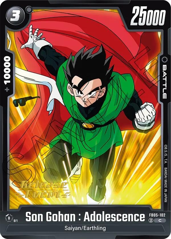 Image for Son Gohan : Adolescence - FB05-102 (New Adventure Release Event Cards) (FB05-102) - Dragon Ball Super: Fusion World