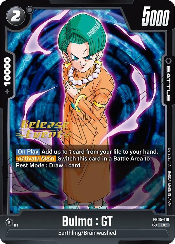 Image for Bulma : GT (New Adventure Release Event Cards) (FB05-110) - Dragon Ball Super: Fusion World