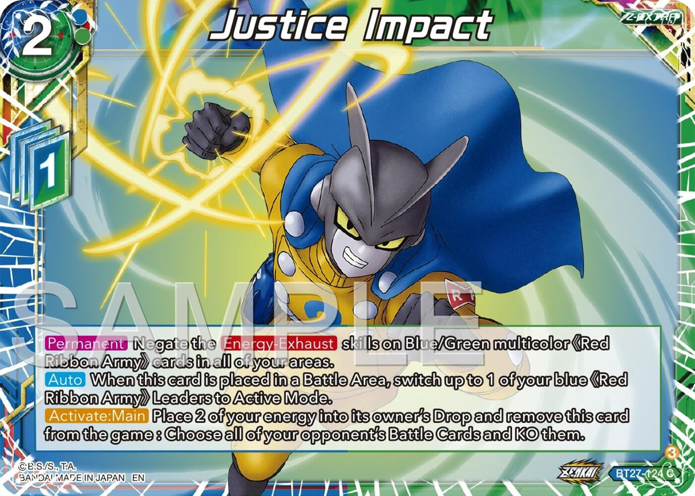 Image for Justice Impact (History of Z) (BT27-124) - Dragon Ball Super: Masters