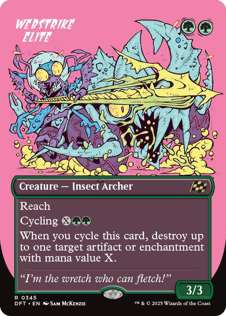 Image for Webstrike Elite (Borderless) (Aetherdrift) (345) - Magic: The Gathering