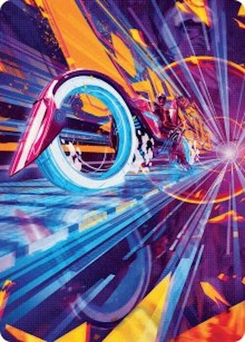 Image for Spotcycle Scouter Art Card (Art Series: Aetherdrift) (37) - Magic: The Gathering