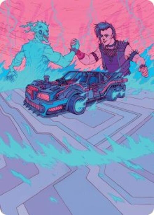 Image for Demonic Junker Art Card (Art Series: Aetherdrift) (40) - Magic: The Gathering
