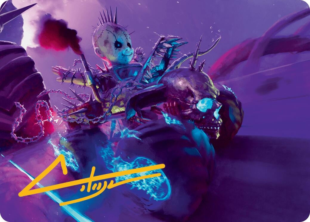Image for Pactdoll Terror Art Card (Gold-Stamped Signature) (Art Series: Aetherdrift) (21) - Magic: The Gathering