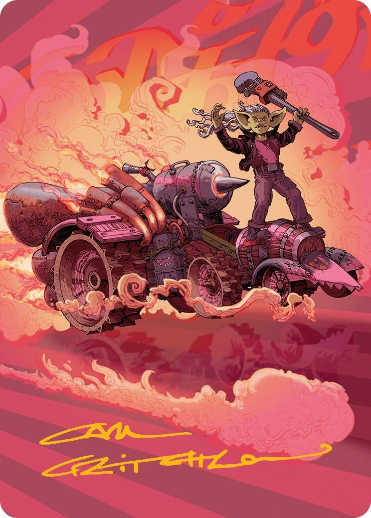 Image for Burner Rocket Art Card (Gold-Stamped Signature) (Art Series: Aetherdrift) (41) - Magic: The Gathering