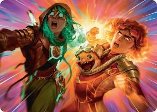 Image for Full Throttle Art Card (Art Series: Aetherdrift) (23) - Magic: The Gathering