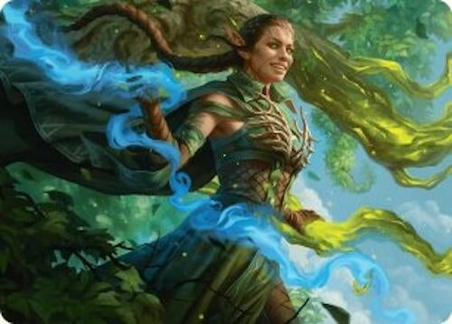 Image for Nissa, Worldsoul Speaker Art Card (Art Series: Aetherdrift) (31) - Magic: The Gathering