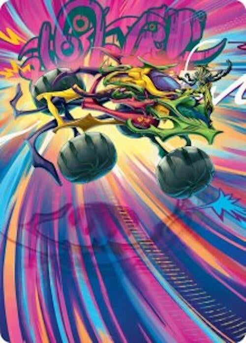 Image for Thunderous Velocipede Art Card (Art Series: Aetherdrift) (43) - Magic: The Gathering