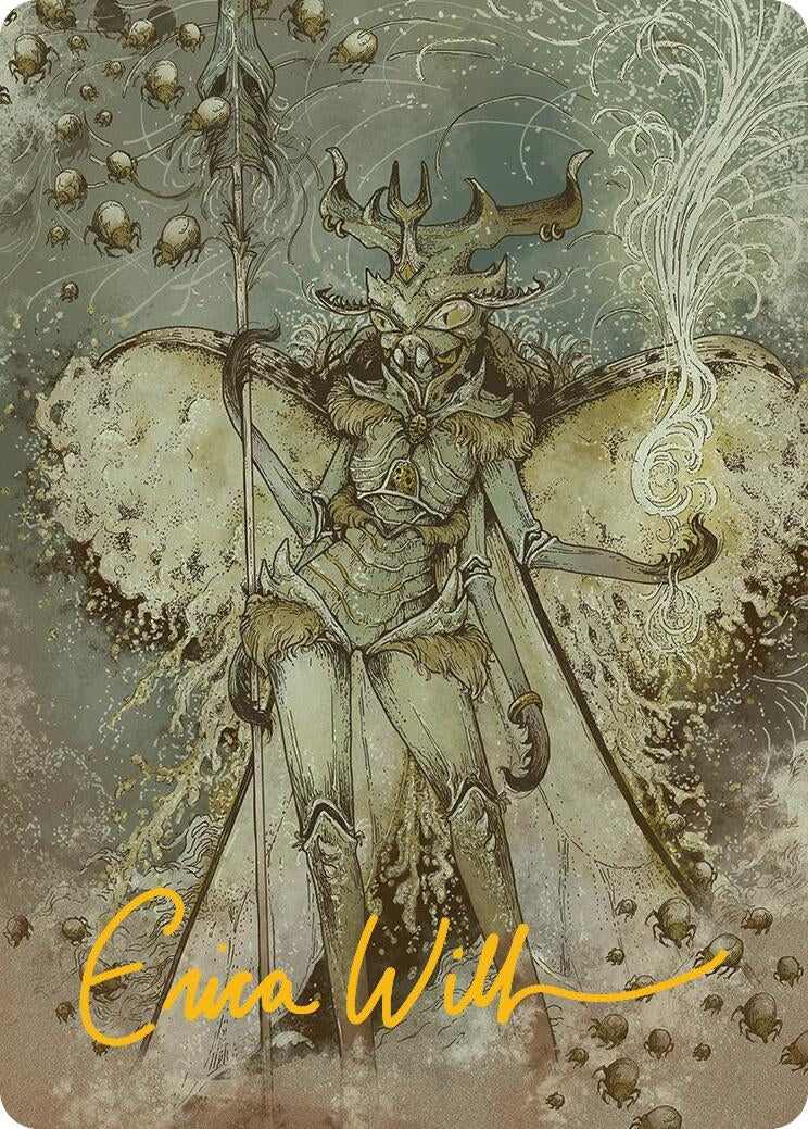 Image for Aatchik, Emerald Radian Art Card (6/54) (Gold-Stamped Signature) (Art Series: Aetherdrift) (6) - Magic: The Gathering