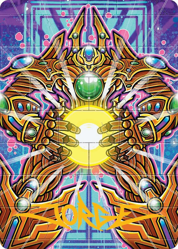 Image for Brightglass Gearhulk Art Card (Gold-Stamped Signature) (Art Series: Aetherdrift) (53) - Magic: The Gathering