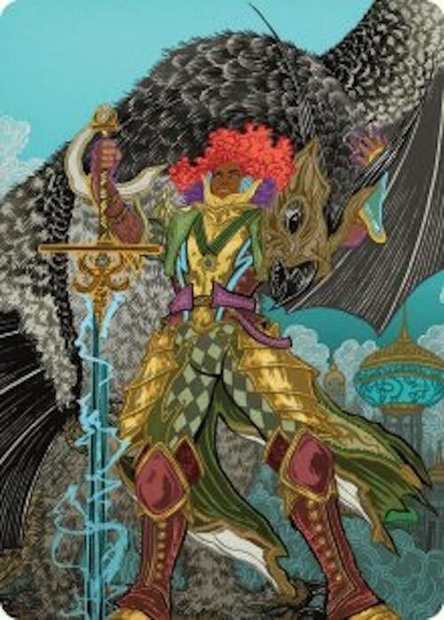 Image for Caradora, Heart of Alacria Art Card (3/54) (Art Series: Aetherdrift) (3) - Magic: The Gathering