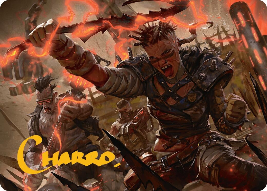 Image for Far Fortune, End Boss Art Card (11/54) (Gold-Stamped Signature) (Art Series: Aetherdrift) (11) - Magic: The Gathering