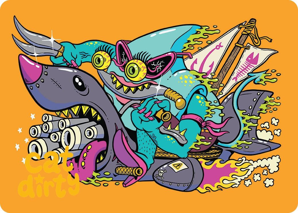 Image for Fearless Swashbuckler Art Card (Gold-Stamped Signature) (Art Series: Aetherdrift) (51) - Magic: The Gathering