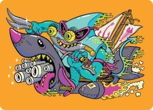 Image for Fearless Swashbuckler Art Card (Art Series: Aetherdrift) (51) - Magic: The Gathering