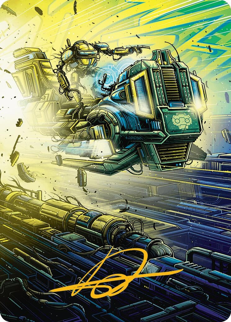 Image for Guidelight Pathmaker Art Card (Gold-Stamped Signature) (Art Series: Aetherdrift) (46) - Magic: The Gathering