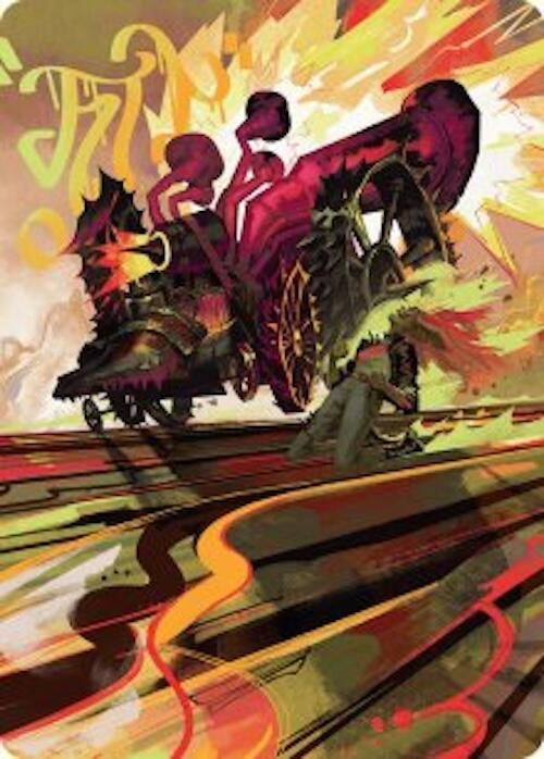 Image for Rocketeer Boostbuggy Art Card (Art Series: Aetherdrift) (49) - Magic: The Gathering