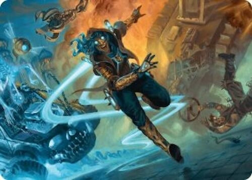 Image for Sita Varma, Masked Racer Art Card (Art Series: Aetherdrift) (26) - Magic: The Gathering