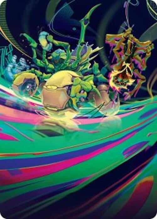 Image for Thundering Broodwagon Art Card (Art Series: Aetherdrift) (48) - Magic: The Gathering