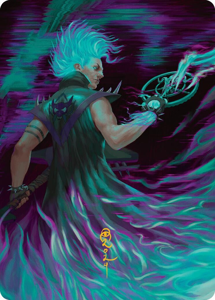 Image for Winter, Cursed Rider Art Card (Gold-Stamped Signature) (Art Series: Aetherdrift) (7) - Magic: The Gathering