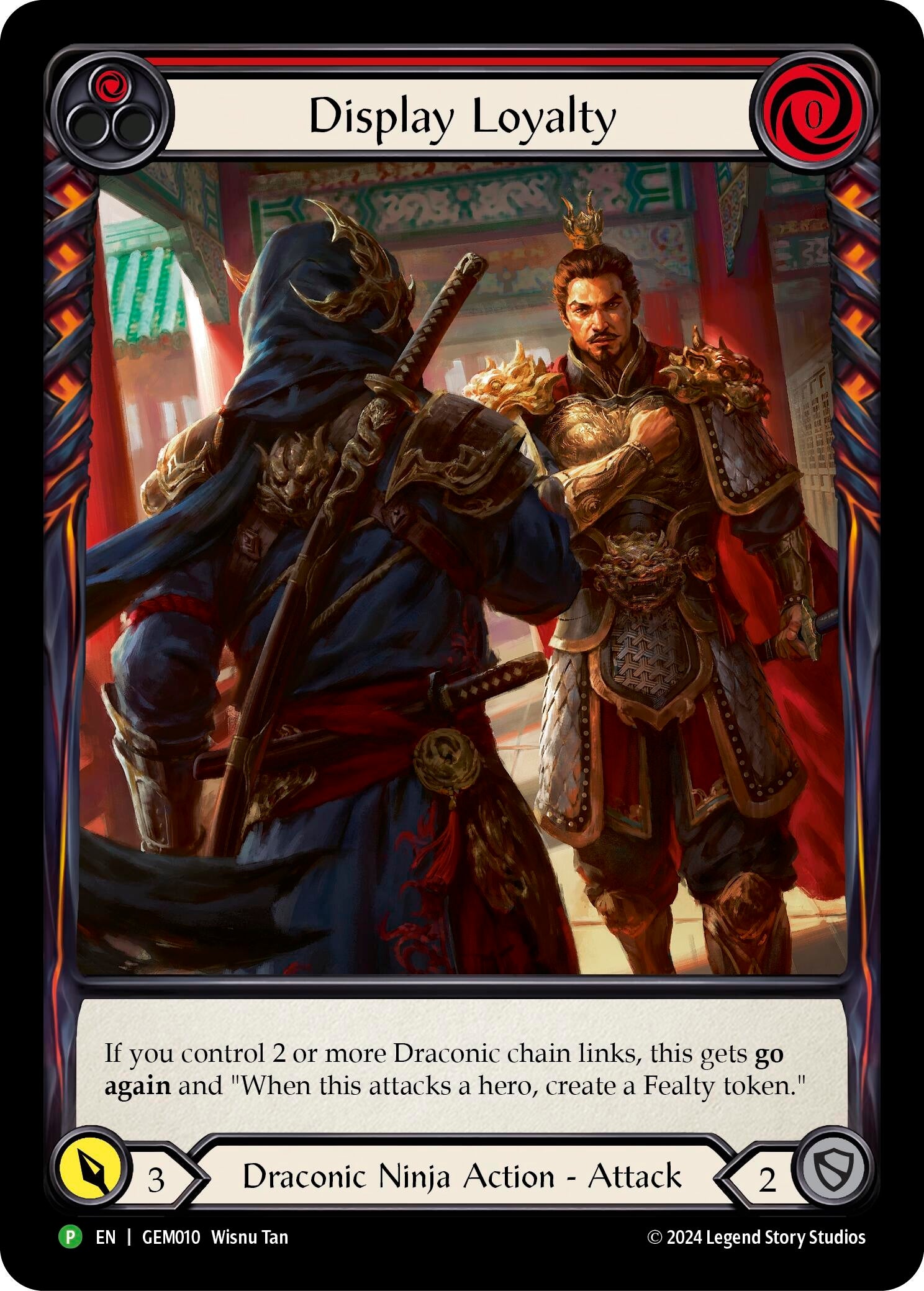 Image for Display Loyalty (Red) (GEM Pack 1) (GEM010) - Flesh and Blood TCG