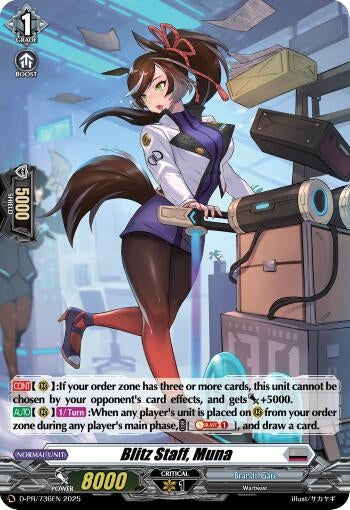 Image for Blitz Staff, Muna (D-PR/736EN) (Foil) (D Promo Cards) (D-PR/736EN) - Cardfight Vanguard