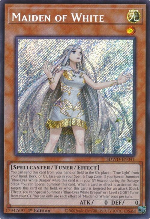 Image for Maiden of White (Secret Rare) (Structure Deck: Blue-Eyes White Destiny) (SDWD-EN041) - YuGiOh
